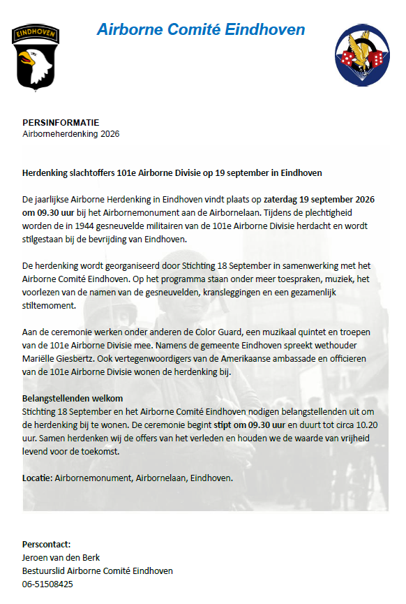 Persbericht